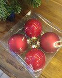 Bauble Glass: 8cm | Red
