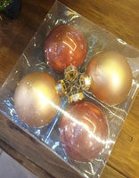 Bauble Glass: 8cm | Rose Gold