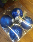 Bauble Glass: 8cm | Dark Blue
