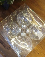 Bauble Glass: 8cm | Clear | Fillable
