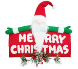 Banner: 43cm(H) x 50cm(L) | Santa holding Merry Christmas