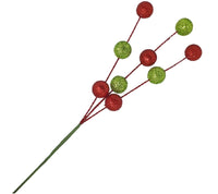 Pick: 60cm | Red & Lime baubles