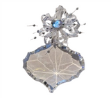 Acrylic Crystal: 8cm | Oval with beads