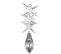 Acrylic Crystal: 12cm | Tear drop with stars