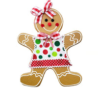 Gingerbread ornament: 30cm | Girl with dots