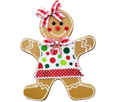 Gingerbread ornament: 30cm | Girl with dots