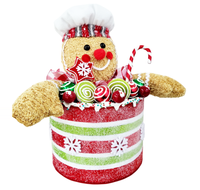 Gingerbread standing ornament: 32cm | Man in box