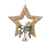 Star: 25cm | Hessian star with White