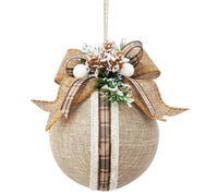 Ball: 10cm(D) | Hessian with White