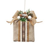 Gift box: 13cm | Hessian with White