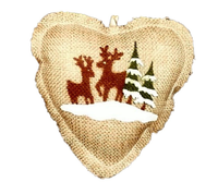 Hessian: 10cm | Heart