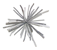Pipe cleaners: 30cm(L) x 8mm(W) | Silver & White