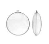 Bauble PVC: 9cm | Fillable disc bauble
