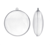 Bauble PVC: 11cm | Fillable disc bauble