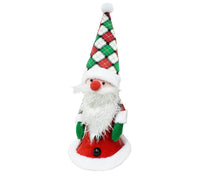 Checkered standing ornament: 35cm | Santa
