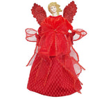 Tree topper: 34cm(H) x 18cm(W) | Angel | Red