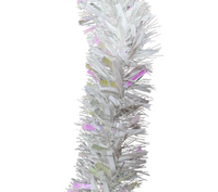 Tinsel garland: 2m(L) x 15cm(W) | White | Mother of Pearl