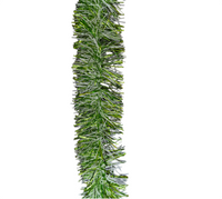 Tinsel garland: 2m(L) x 9cm(W) | Green & White