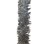 Tinsel garland: 2m(L) x 10cm(W) | Silver