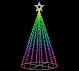 Fairy Light Tree: RGB with Pure White Star