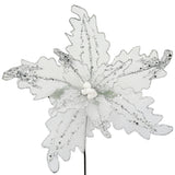 Pointsettia: 45cm | White