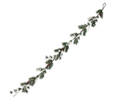 Garland: 2m | Green branches & White berries