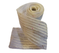 Ribbon: 2m (L) x 6cm (W) | White glitter