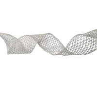 Ribbon: 5m (L) x 6.2cm (W) | Silver | Stretchable
