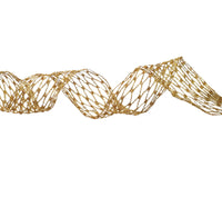 Ribbon: 5m (L) x 6.2cm (W) | Gold | Stretchable