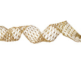 Ribbon: 5m (L) x 6.2cm (W) | Gold | Stretchable