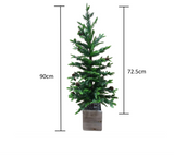 Small Christmas Tree: 90cm | With Pine cones