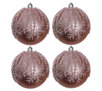 Bauble PVC: 10cm | Pink Decorative