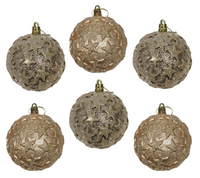 Bauble PVC: 8cm | Champagne Decorative
