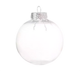 Bauble PVC: 10cm | Clear | Fillable