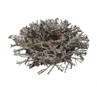 Table Décor: 29cm(D) | Gold dried branches wreath with candle holder