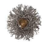 Table Décor: 29cm(D) | Gold dried branches wreath with candle holder