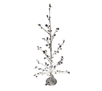 Table Décor: 55cm(H) Silver Crystal tree