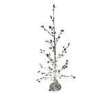 Table Décor: 55cm(H) Silver Crystal tree