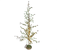 Table Décor: 55cm(H) Gold Crystal tree | Warm White