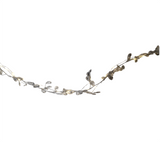 Garland: 1.2m | Silver Crystal | Pure White