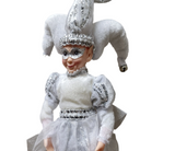 Elf: 30cm(H)  | White & Silver