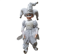 Elf: 30cm(H)  | White & Silver