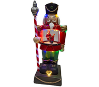 Village: 14.5cm(L) x 12.5cm(W) x 31cm(H) | Nutcracker standing guard