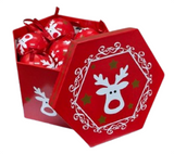 Bauble Decoupage set: 7.5cm | Red