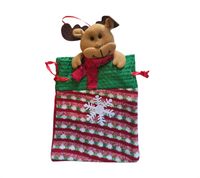 Christmas bag: Reindeer | Green & Red