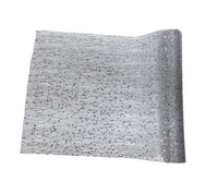 Ribbon: 4.5m(L) x 36cm(W) | Silver mesh