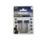 Batteries: Vinnic |  AAA | 4 units