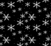 Napkins: Black | White snowflakes