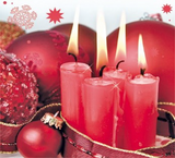 Napkins: Red Candles