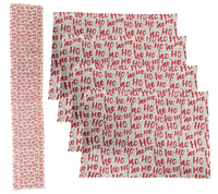 Table runner with placemats: Hessian | Red Ho Ho